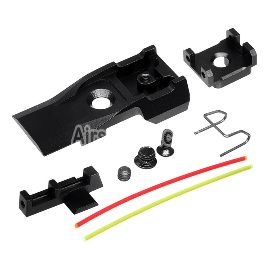 AIP CNC Aluminum Adjustable Rear Sight Set For Tokyo Marui Hi-Capa 5.1 Series GBB Pistols Airsoft
