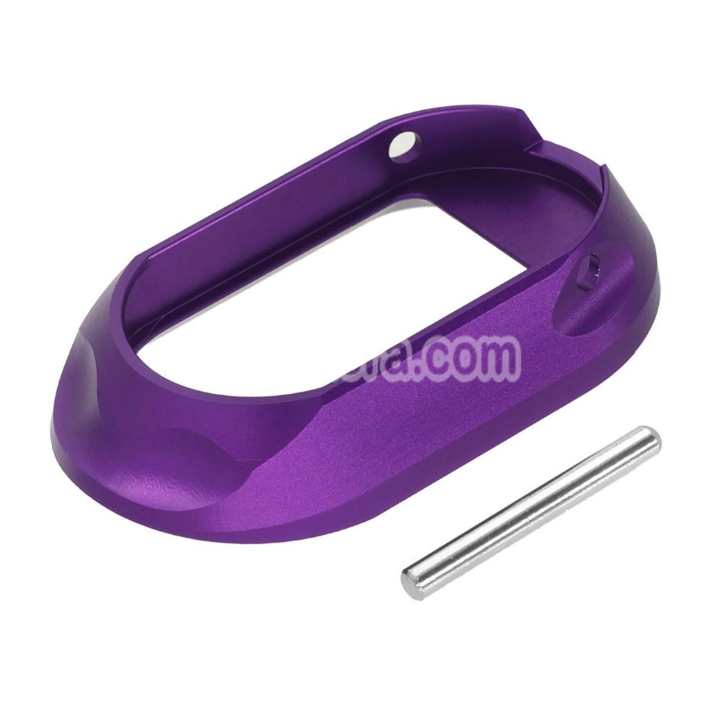 AIP CNC Aluminum BigMouth Type-4 Magwell For Tokyo Marui Hi-Capa Series GBB Pistols Airsoft Purple