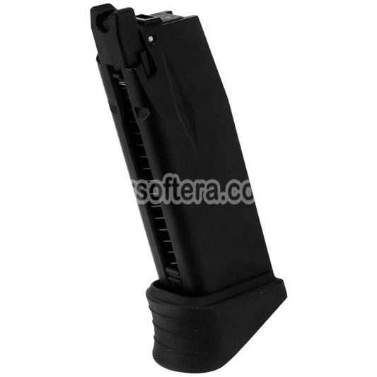 Airsoft ICS 17rd Short Gas Magazine For ICS BLE-XPD BLE-XMK Compact Series GBB Pistols Black