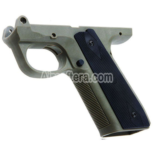 Airsoft CTM TAC Ruger Style Polymer Frame For Action Army AAP01 Series GBB Pistols OD