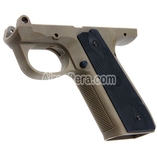 Airsoft CTM TAC Ruger Style Polymer Frame For Action Army AAP01 Series GBB Pistols Dark Earth