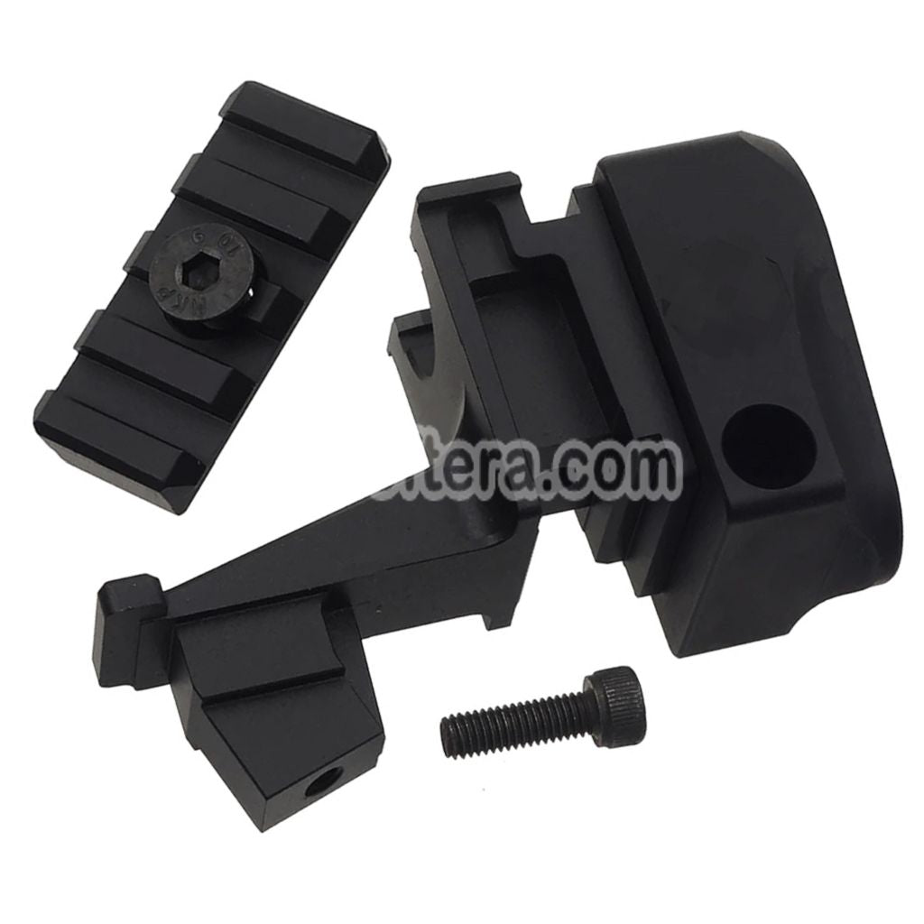 5KU Aluminum 4-Slots 20mm M1913 Picatinny Rail Stock Adapter Suitable For M4 Buffer Tube Toyko Marui AKM Series GBB Rifles