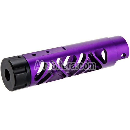 Narcos Airsoft CNC Aluminum Front Barrel Kit (Type 6) For Action Army AAP01 Series GBB Pistols Purple
