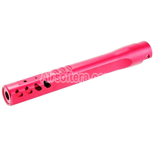 Narcos Airsoft CNC Aluminum Front Hunter Barrel Kit For Action Army AAP01 Series GBB Pistols Pink