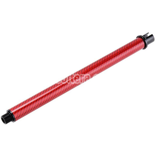 Airsoft Dr. Black Light Weight Carbon Fiber 10.5" Inches Outer Barrel For Tokyo Marui M4 Series MWS GBB Rifles Red