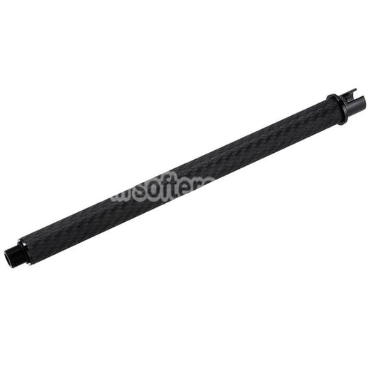 Airsoft Dr. Black Light Weight Carbon Fiber 12" Inches Outer Barrel For Tokyo Marui M4 Series MWS GBB Rifles Black
