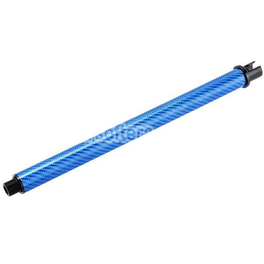 Airsoft Dr. Black Light Weight Carbon Fiber 12" Inches Outer Barrel For Tokyo Marui M4 Series MWS GBB Rifles Blue