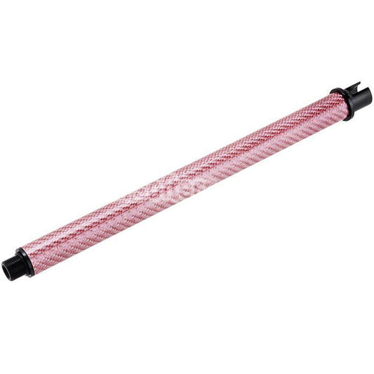 Airsoft Dr. Black Light Weight Carbon Fiber 12" Inches Outer Barrel For Tokyo Marui M4 Series MWS GBB Rifles Pink