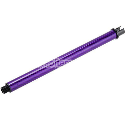 Airsoft Dr. Black Light Weight Carbon Fiber 12" Inches Outer Barrel For Tokyo Marui M4 Series MWS GBB Rifles Purple