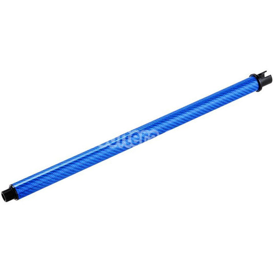 Airsoft Dr. Black Light Weight Carbon Fiber 14" Inches Outer Barrel For Tokyo Marui M4 Series MWS GBB Rifles Blue