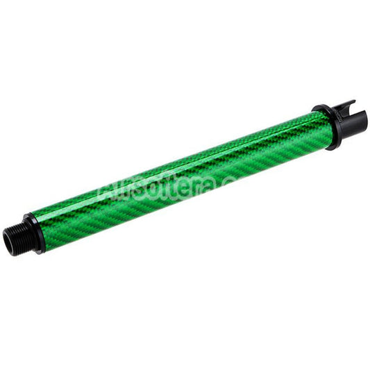 Airsoft Dr. Black Light Weight Carbon Fiber 7" Inches Outer Barrel For Tokyo Marui M4 Series MWS GBB Rifles Green