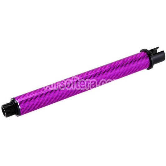 Airsoft Dr. Black Light Weight Carbon Fiber 7" Inches Outer Barrel For Tokyo Marui M4 Series MWS GBB Rifles Purple