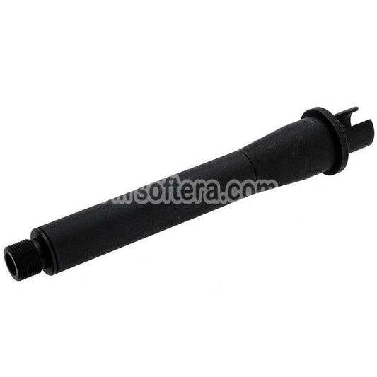 Revanchist Airsoft Aluminum 6.5" Inches Outer Barrel with 0.5" Barrel Extension -14mm CCW For Tokyo Marui M4 Series MWS GBB Rifles Black