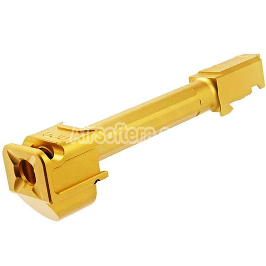 Airsoft RGW ARC9 Outer Barrel with Sparc-M V2-G5 Compensator -14mm CCW For VFC G17 Gen5 Series GBB Pistols Gold
