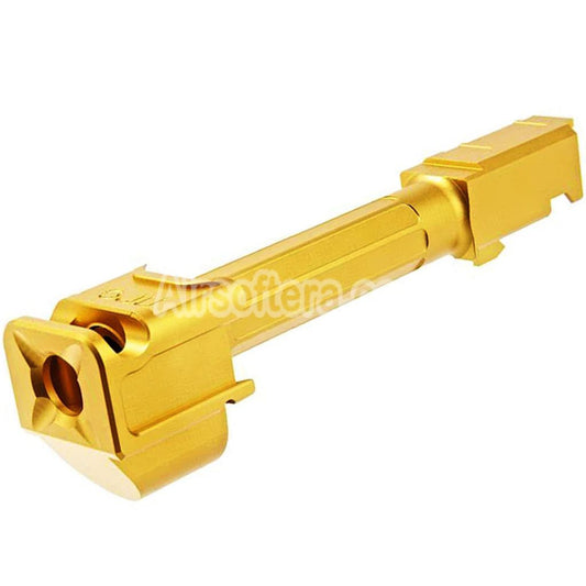 Airsoft RGW ARC9 Outer Barrel with Sparc-M V2-G5 Compensator -14mm CCW For VFC G45 G19X Series GBB Pistols Gold