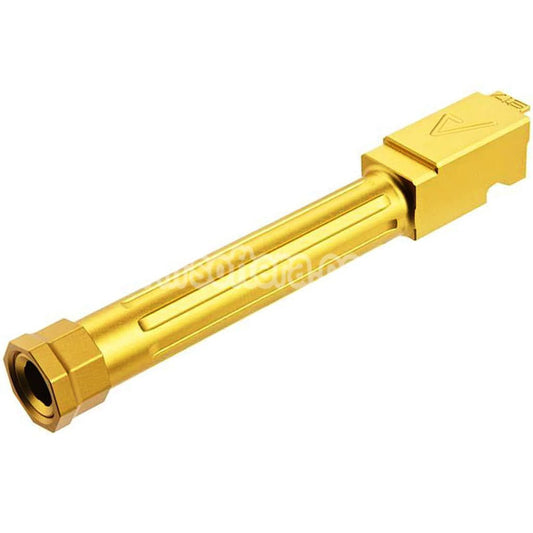 Airsoft RWA Agency Arms CNC Aluminum Mid-Line Threaded Outer Barrel -14mm CCW For Tokyo Marui G17 Gen3 GBB Pistols Gold