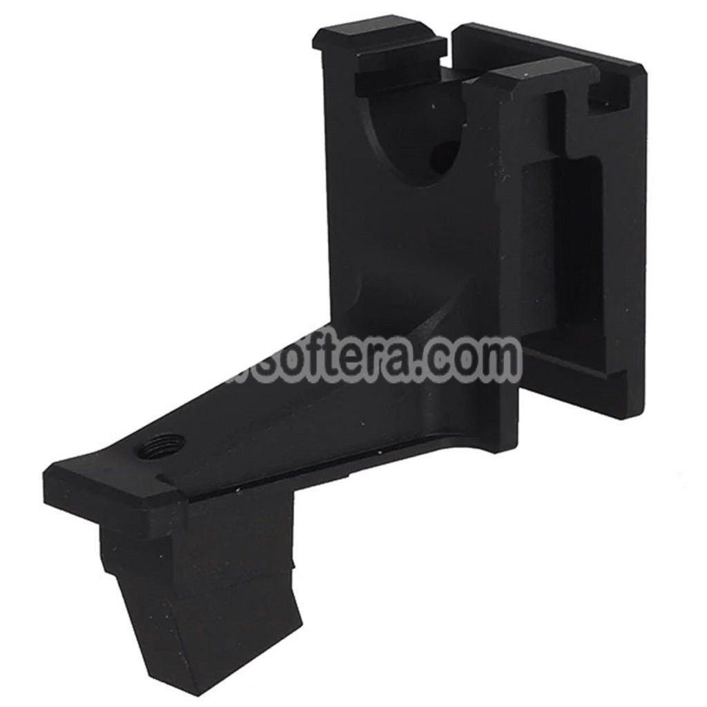 5KU KPYK Telescopic Folding Stock with Cheek Riser for Tokyo Marui AKM Series GBB Rifles Black - AirsoftEra