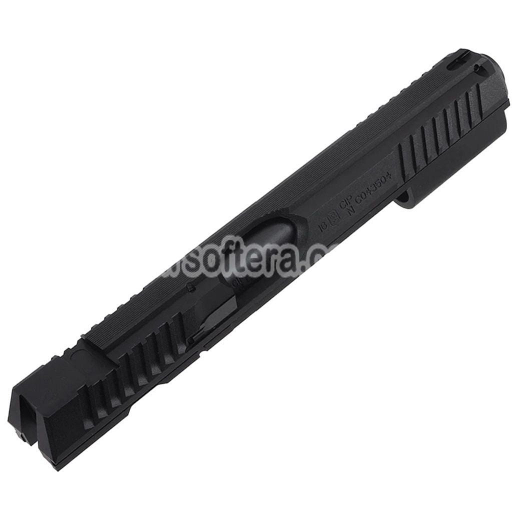 5KU CNC Aluminum Slide & Barrel Kit Set Type-1 For KJ Works ASG CZ Shadow 2 Series GBB Pistols Airsoft Black - AirsoftEra