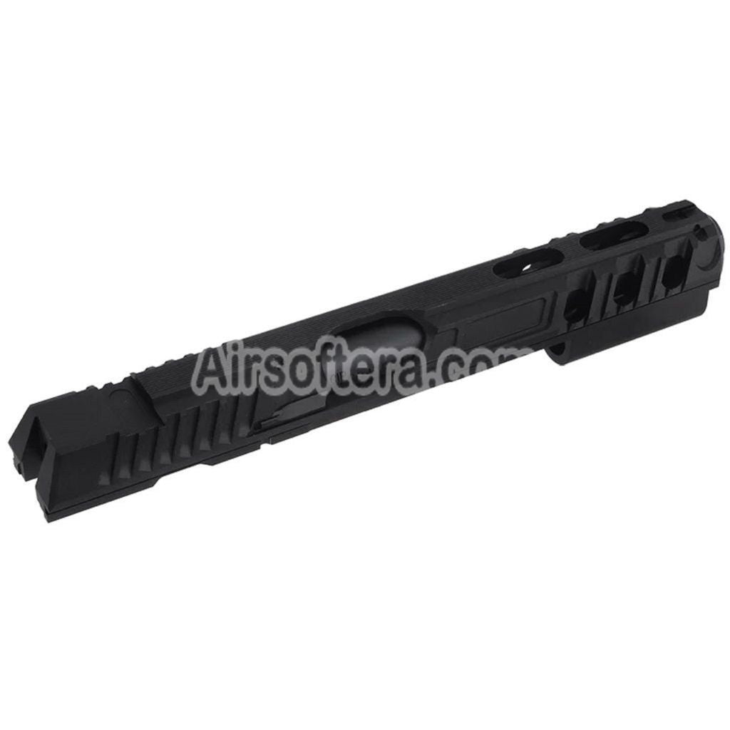 5KU CNC Aluminum Milling Slide & Barrel Kit Set Type-3 For KJ Works ASG CZ Shadow 2 Series GBB Pistols Airsoft Black - AirsoftEra