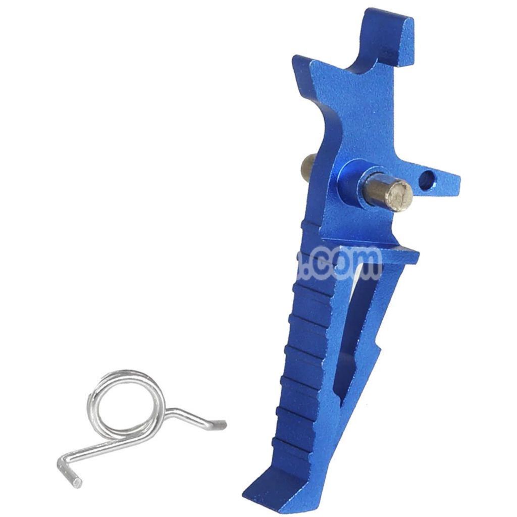 E&C Aluminum SI Style Speed Trigger For M4 M16 Series AEG Rifles Airsoft Blue