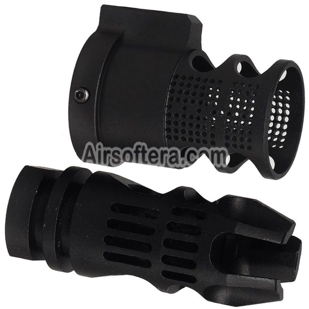 E&C Epsilon 556 Style Flash Hider -14mm CCW with Blast Diverter