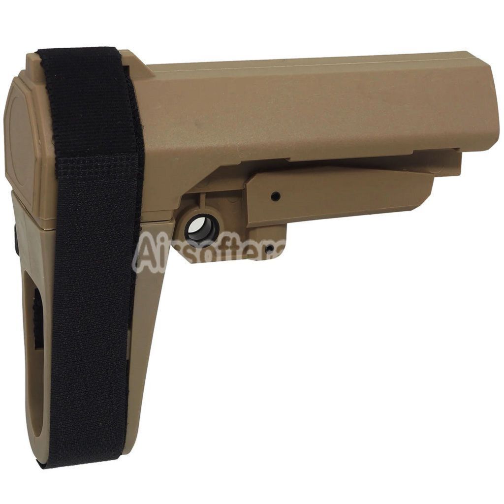 DOUBLE BELL Minimalist SBA3 Stabilizing Brace Stock Suitable For AR M4 M16 Series AEG Rifles Airsoft