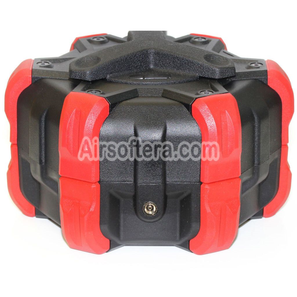 Armorer Works AW Custom 350rd Gas Adaptive Drum Magazine für WE AP APACHE MP5 Series GBB Rifle Schwarz/Grün