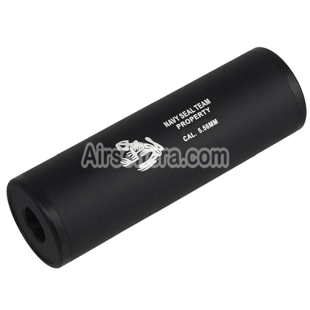 CYMA 108mm x 35mm Navy Seal Style Mock Suppressor Silencer Suitable For -14mm CCW Counter-Clockwise / +14mm CW Clockwise Thread
