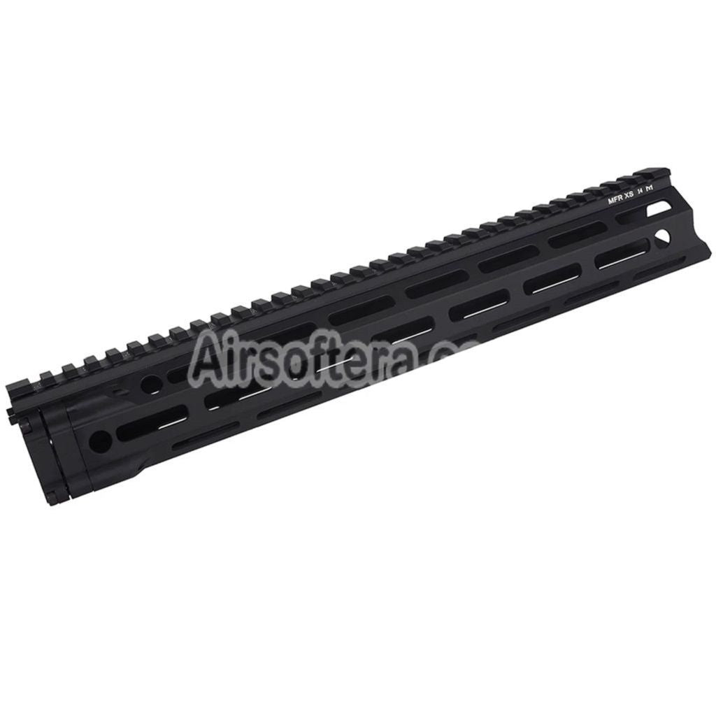 E&C MFR XS 14 Inches M-Lok Handguard Rail System For APS CYMA D-BOYS DOUBLE BELL E&C G&P JG Golden Eagle Matrix Tokyo Marui AR M4 M16 Series AEG Rifles Airsoft Black