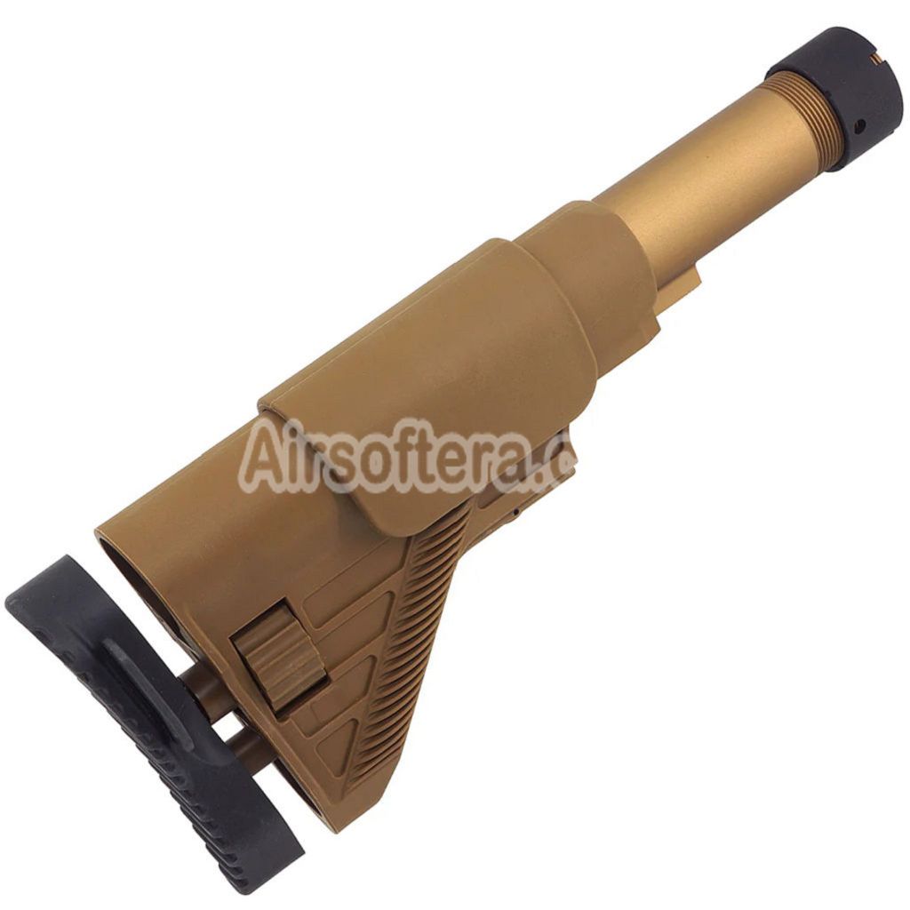 E&C DMR Style Retractable Stock with Tube Suitable For E&C HK417 G28 Series AEG Rifles Airsoft