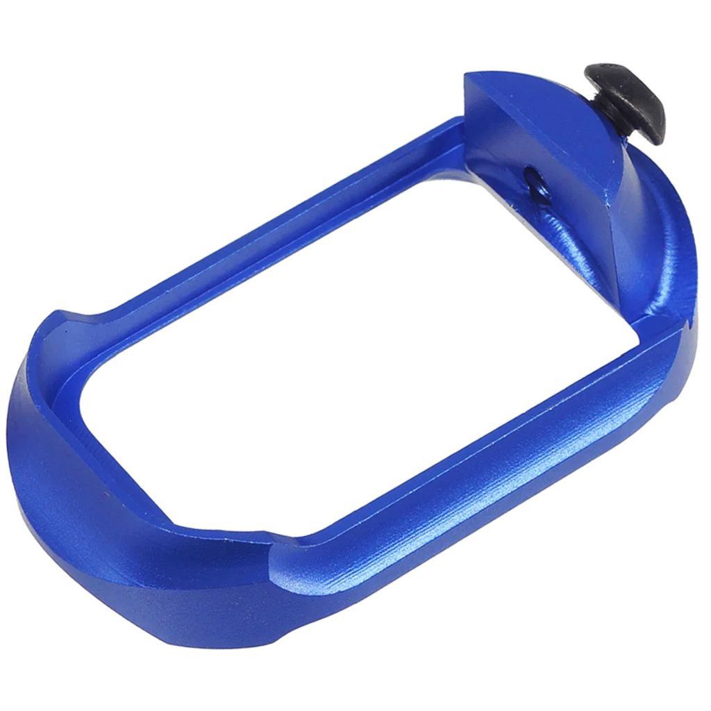 5KU CNC Aluminum Z PRO Compact Magwell For Tokyo Marui G17 G18C Series GBB Pistols Airsoft Blue - AirsoftEra