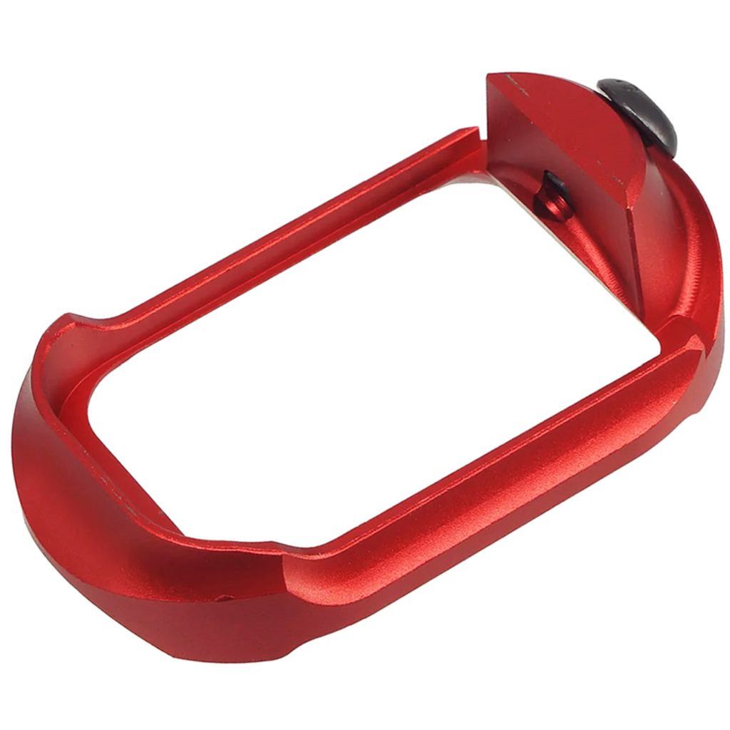 5KU CNC Aluminum Z PRO Compact Magwell For Tokyo Marui G17 G18C Series GBB Pistols Airsoft Red - AirsoftEra