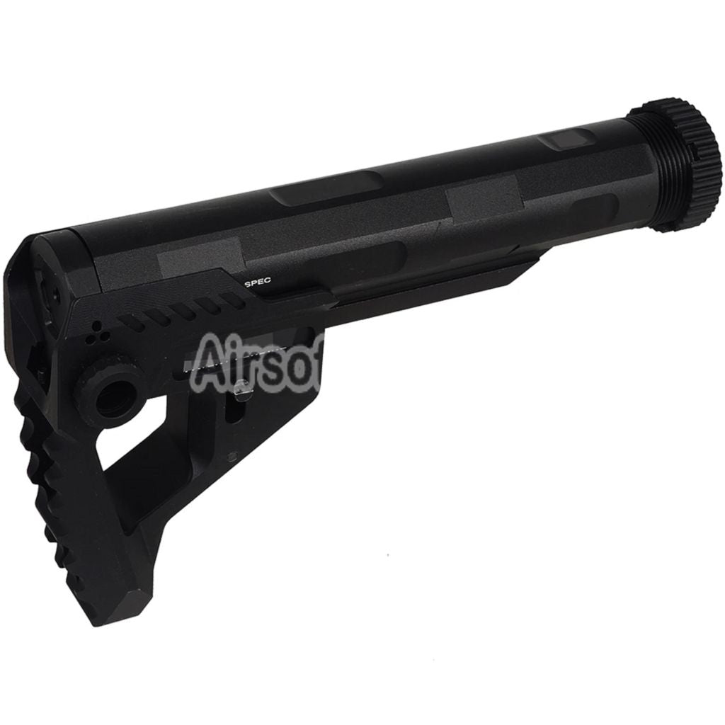 E&C Pit Style PDW Stock Suitable For AR M4 M16 Series AEG Rifles Airsoft Black