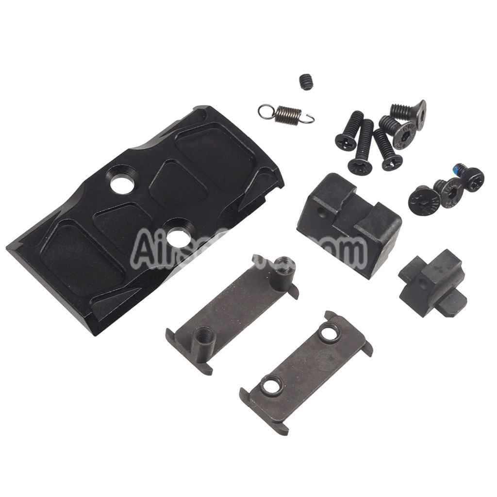 Bomber Airsoft CNC Stainless Steel P320 NOS Style Barrel with Compensator Slide Set For SIG Air VFC M17 M18 Series GBB Pistols - AirsoftEra