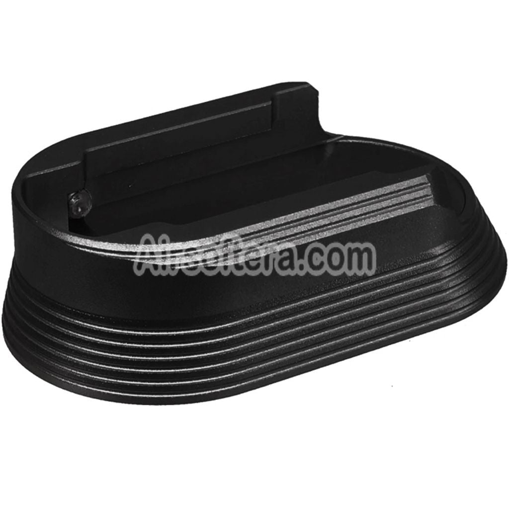 5KU CNC Aluminum Anti Slip Short Grip Cover Panel and Magwell For KJ Works ASG CZ Shadow2 Series GBB Pistols Airsoft Black