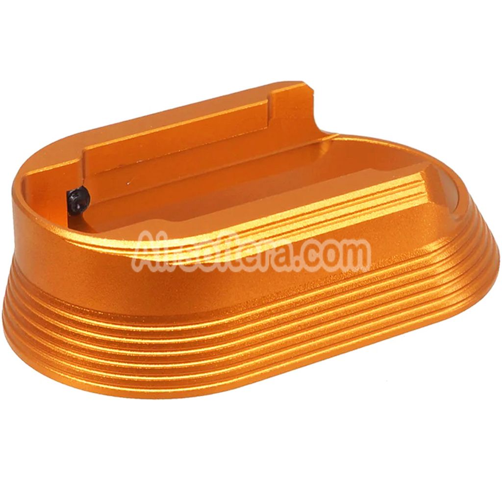 5KU CNC Aluminum Anti Slip Short Grip Cover Panel and Magwell For KJ Works ASG CZ Shadow2 Series GBB Pistols Airsoft Orange