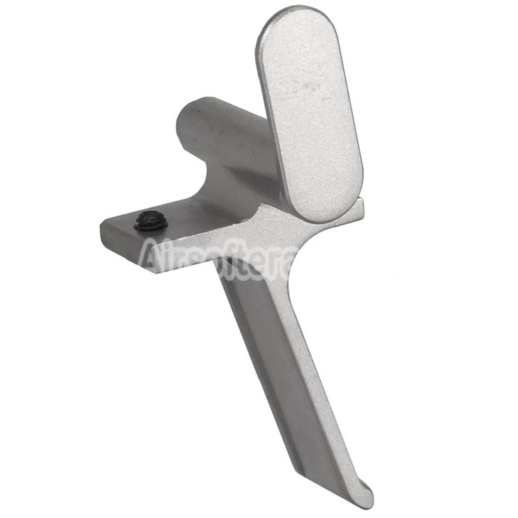 5KU CNC Stainless Steel Flat Blade Trigger For SIG Air VFC P320 M17 M18 X-Series GBB Pistols Airsoft Silver