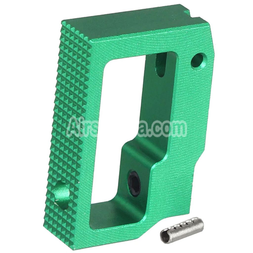 5KU Aluminum Medium Flat Adjustable Trigger For Tokyo Marui Hi-Capa 1911 Series GBB Pistols Airsoft Green