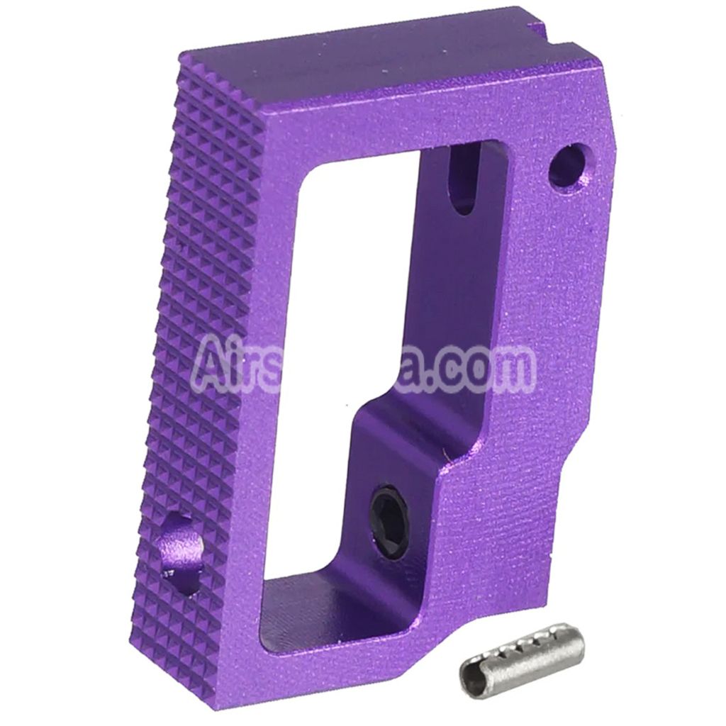 5KU Aluminum Medium Flat Adjustable Trigger For Tokyo Marui Hi-Capa 1911 Series GBB Pistols Airsoft Purple