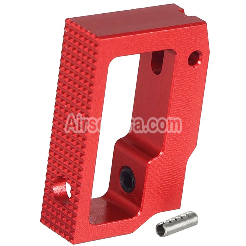 5KU Aluminum Medium Flat Adjustable Trigger For Tokyo Marui Hi-Capa 1911 Series GBB Pistols Airsoft Red