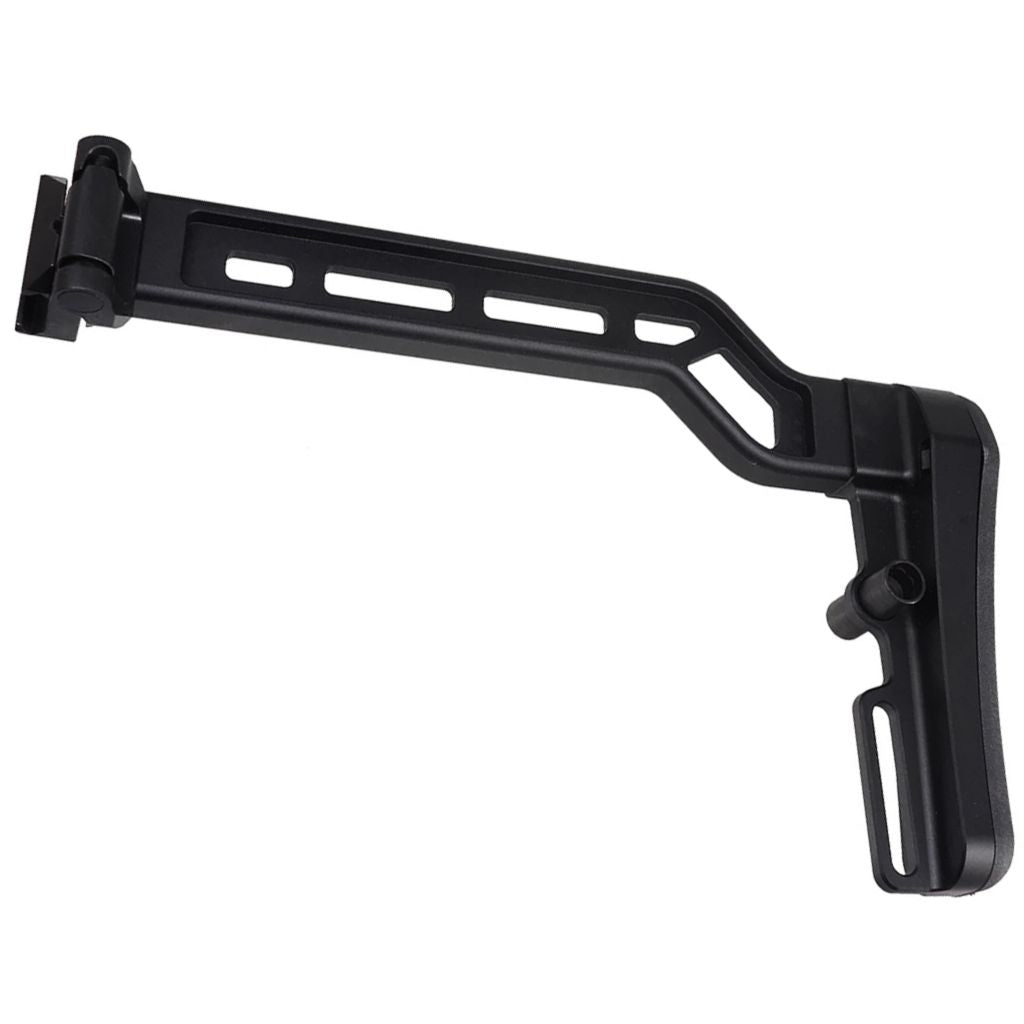 5KU Aluminum Tactical Picatinny Mount Modular Folding Stock with Rubber Pad Suitable For 20mm Rail Stock Adaptor Rifles Black