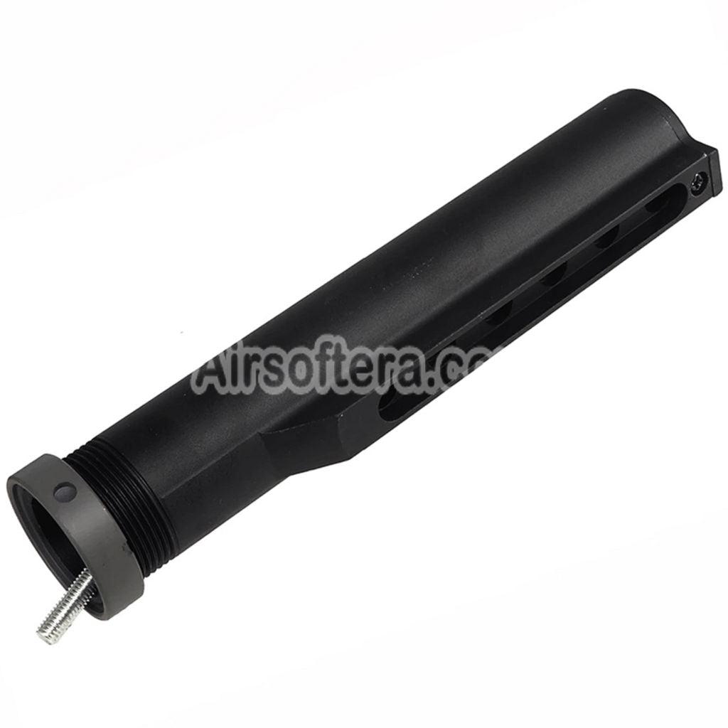 E&C Classic M733 Style Stock with Tube Suitable For AR M4 M16 Series AEG Rifles Airsoft Black