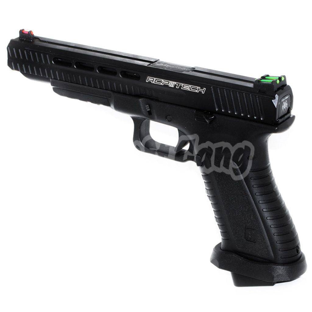 APS Match Version Action Combat Pistol ACP606 Co2 GBB Pistol Complete Set Airsoft Black