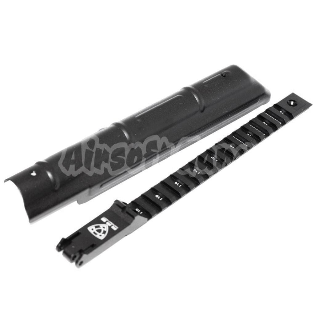 APS AK Receiver Cover with Tactical Rail Rear Sight For AEK Series AEG Airsoft Black