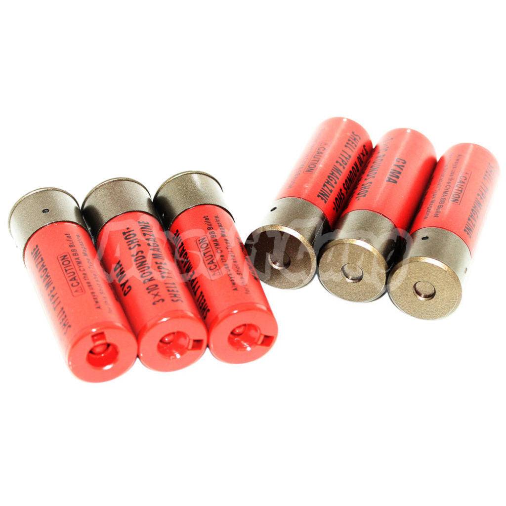 CYMA 6pcs Pack (30rd each) Shotgun Spare Shell Magazine For CYMA / Double-Eagle / Tokyo Marui Shotgun Airsoft
