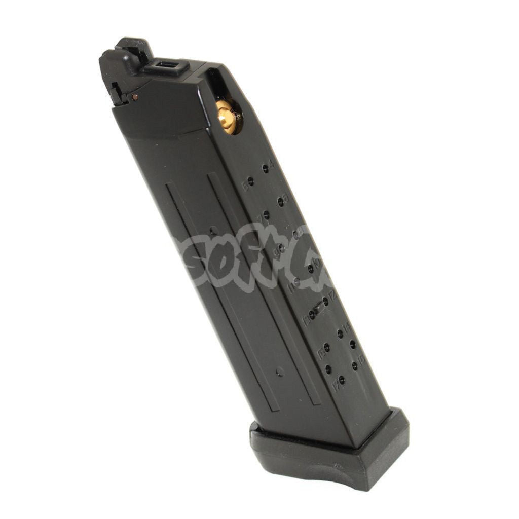 APS 23rd Co2 Magazine For G17 G18C ACP601 ACP606 A-CAP Z1-CAP Black Hornet Dragonfly Scorpion SHARK Spyder X1-CAP / Tokyo Marui / WE / Armorer Works GBB Airsoft Pistol Black