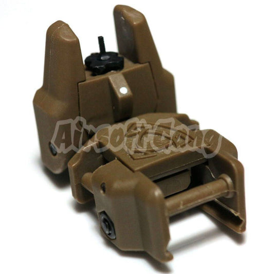 APS Rhino Auxiliary Flip Up Front Sight For AEG Airsoft Dark Earth