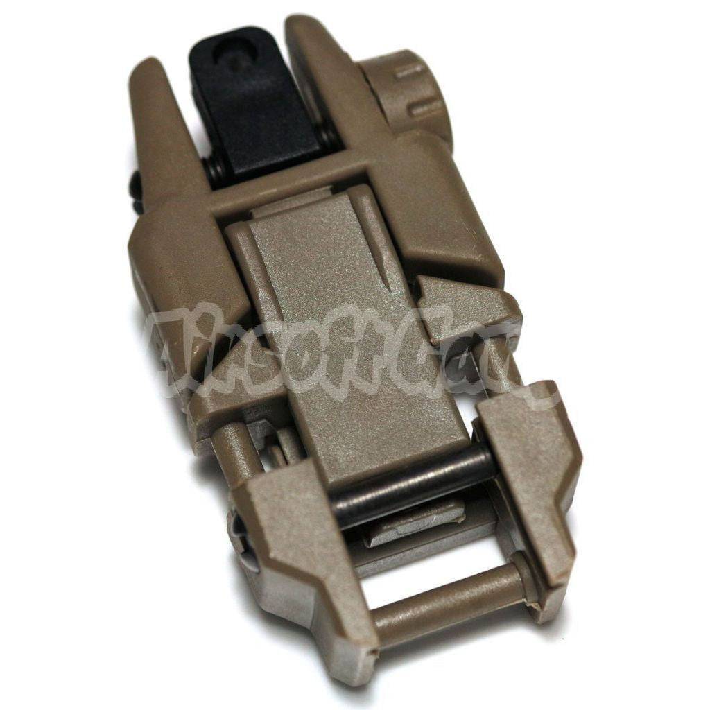 APS Rhino Auxiliary Flip Up Rear Sight AEG Airsoft Dark Earth