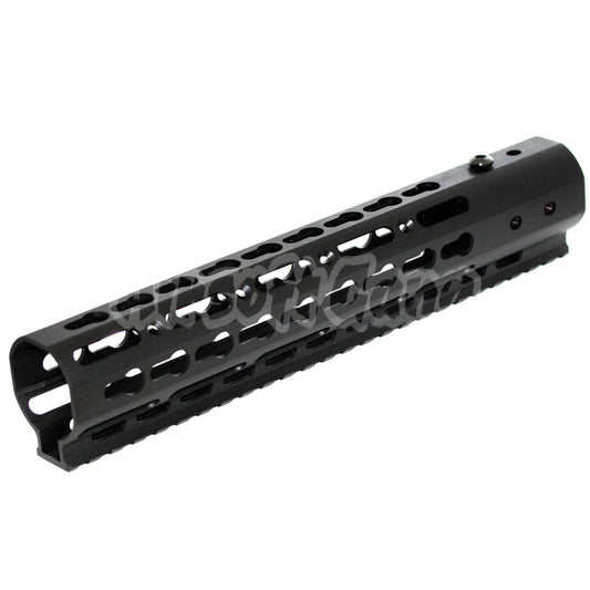 CNC Aluminum 10" Inches Keymod RAS Handguard Rail System For M4 M16 Series Airsoft Black