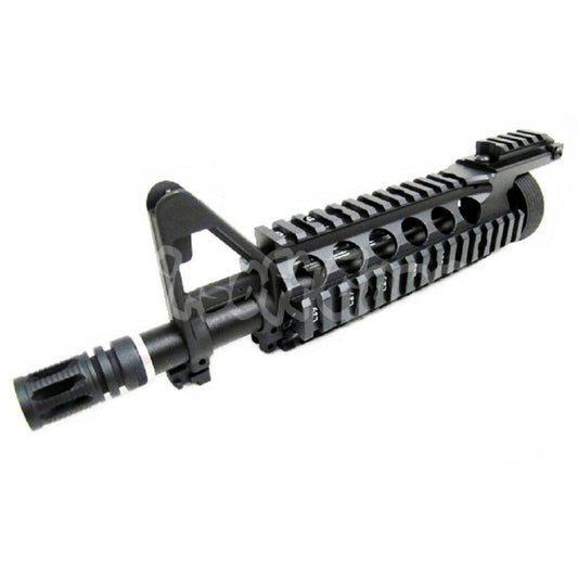 E&C CNC Aluminum RIX RAS Front Set Handguard Rail System With 9.5" Inches Outer Barrel For M4 M16 Series AEG Airsoft Black